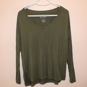 American Eagle Soft and Sexy Long-sleeved V-Neck